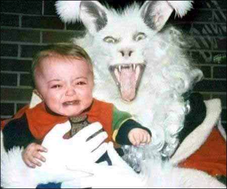 evil easter bunnies pictures. arrange for an Easter hunt